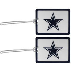 Dallas Cowboys Vinyl Luggage Tag 2pk