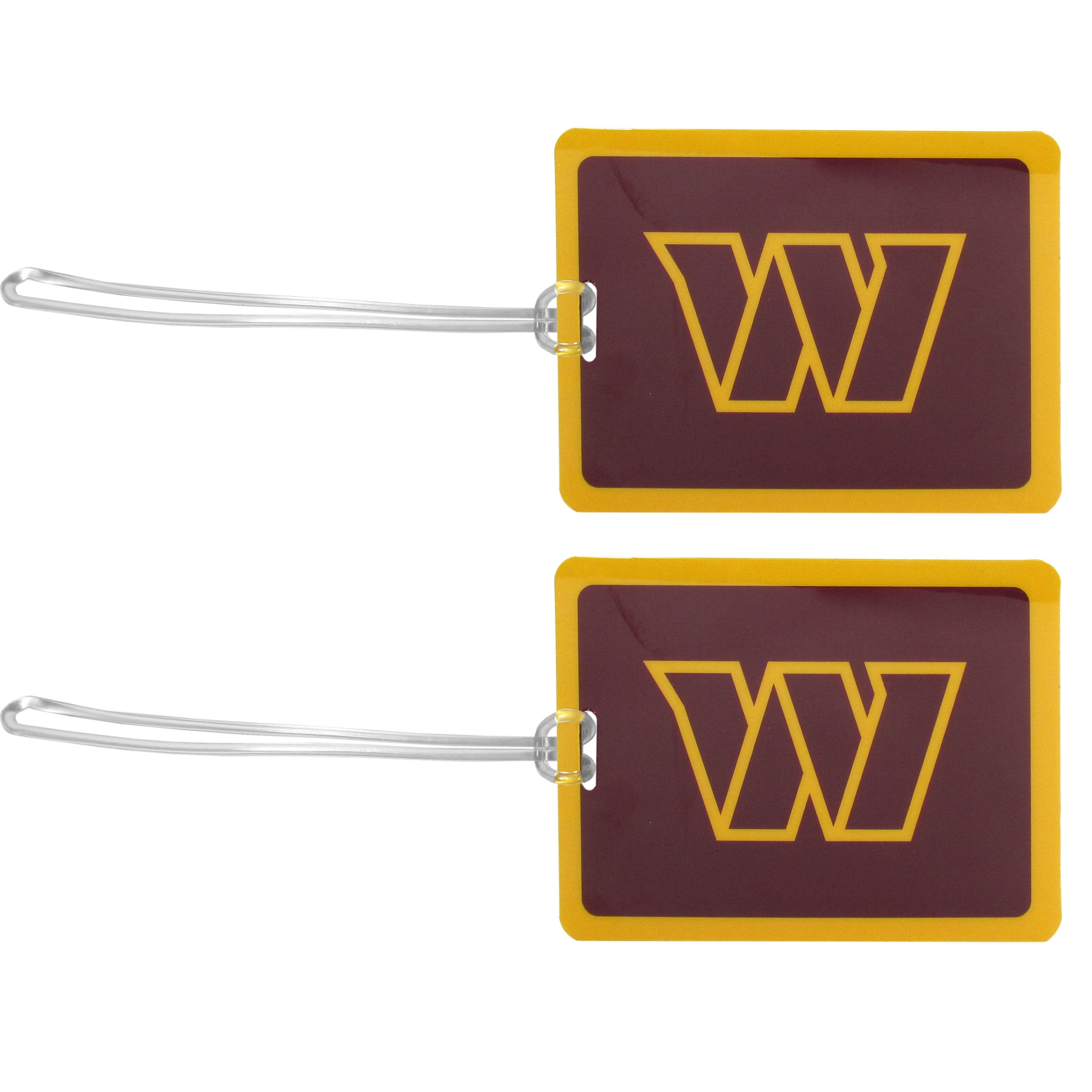 Washington Commanders Vinyl Luggage Tag 2pk