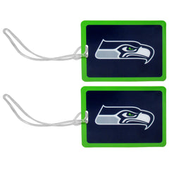 Seattle Seahawks Vinyl Luggage Tag 2pk