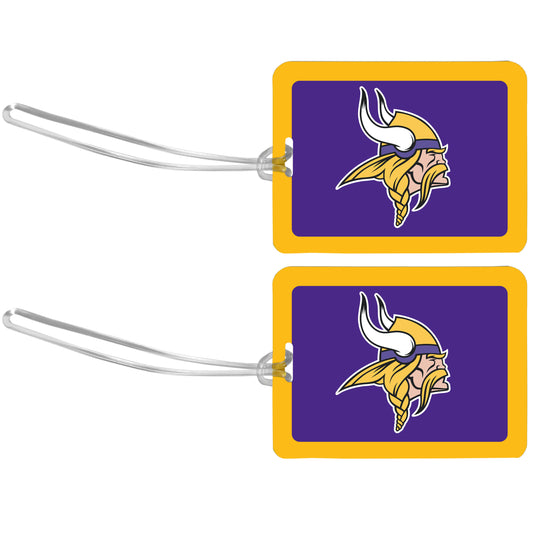 Minnesota Vikings Vinyl Luggage Tag 2pk