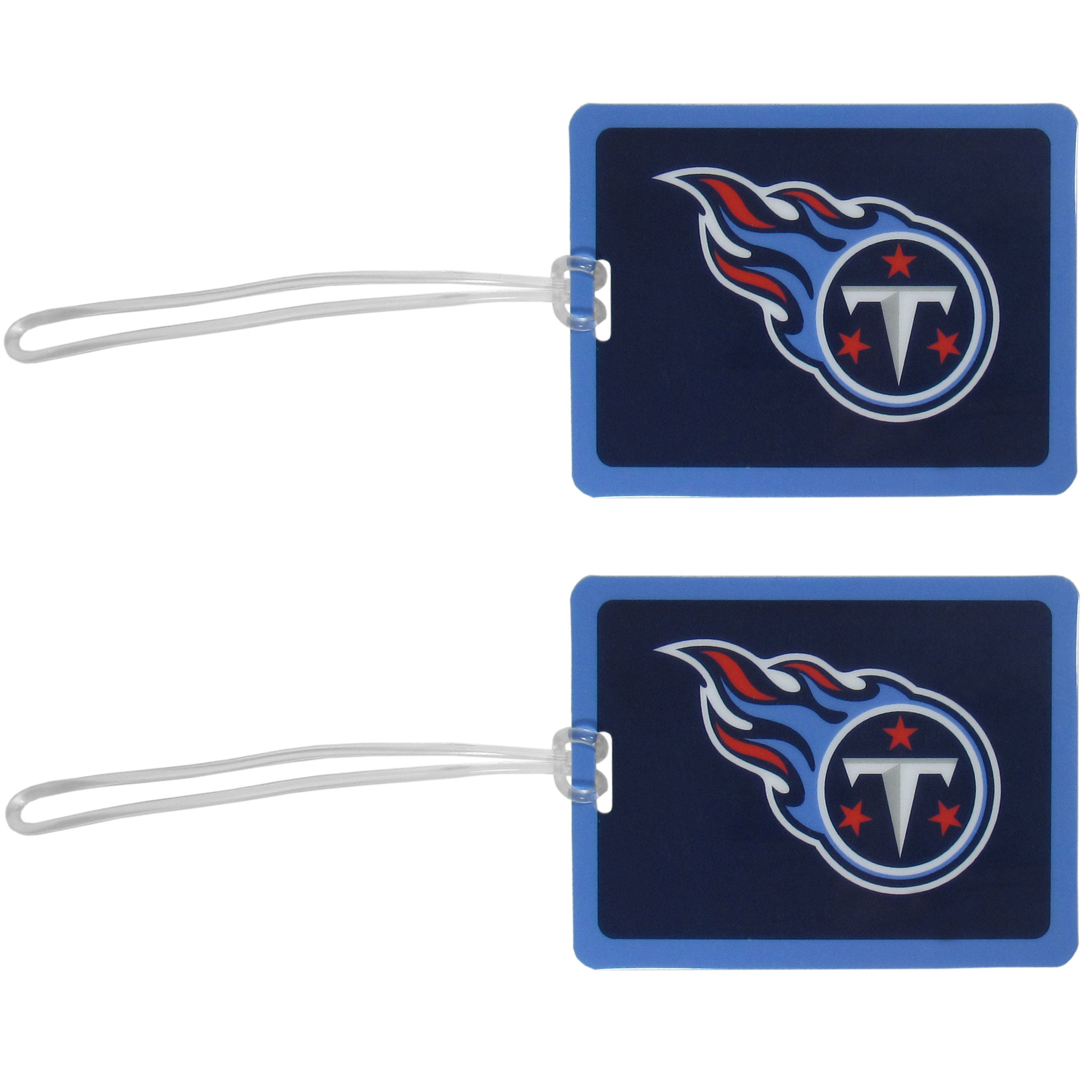 Tennessee Titans Vinyl Luggage Tag 2pk