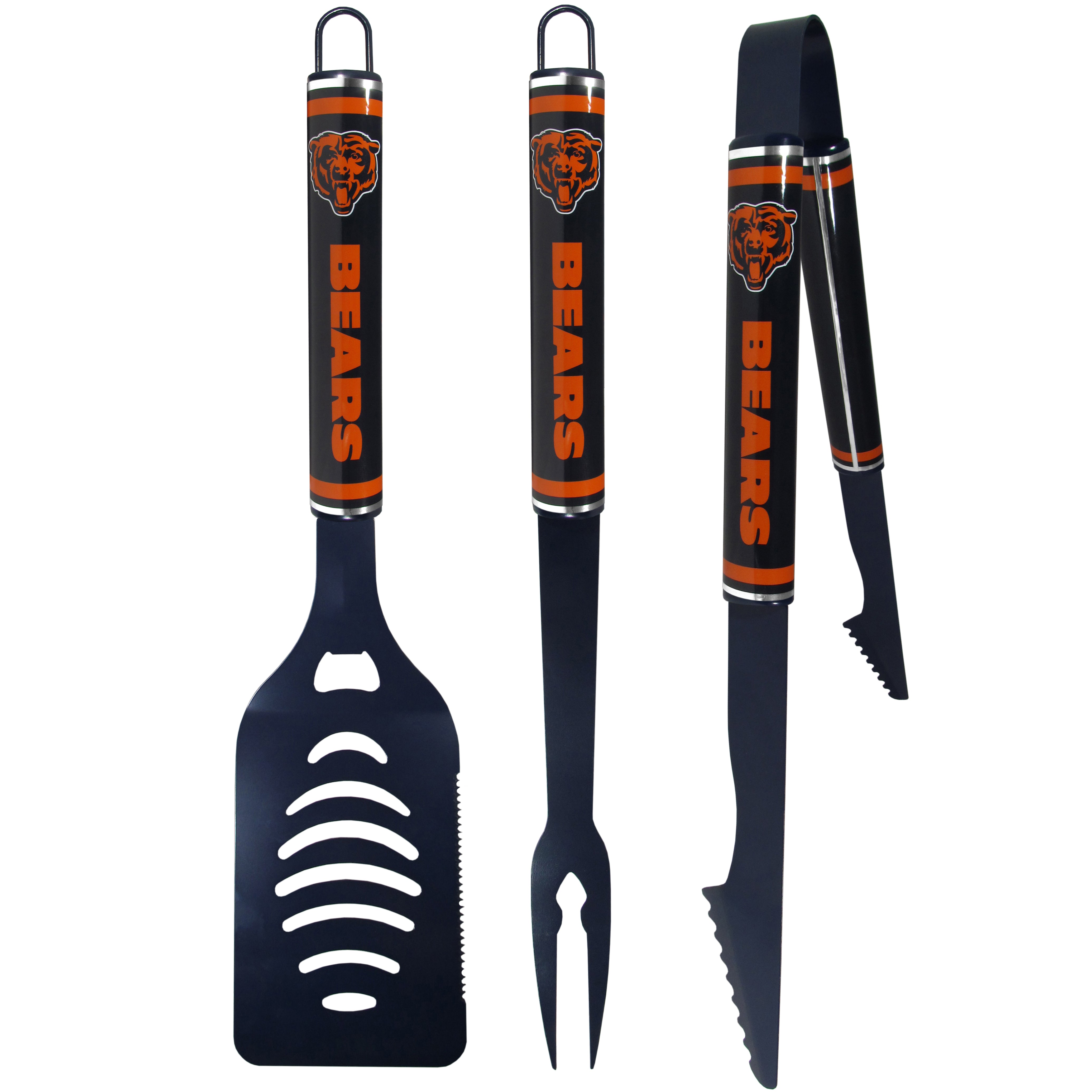 Chicago Bears 3 pc Color BBQ Tools