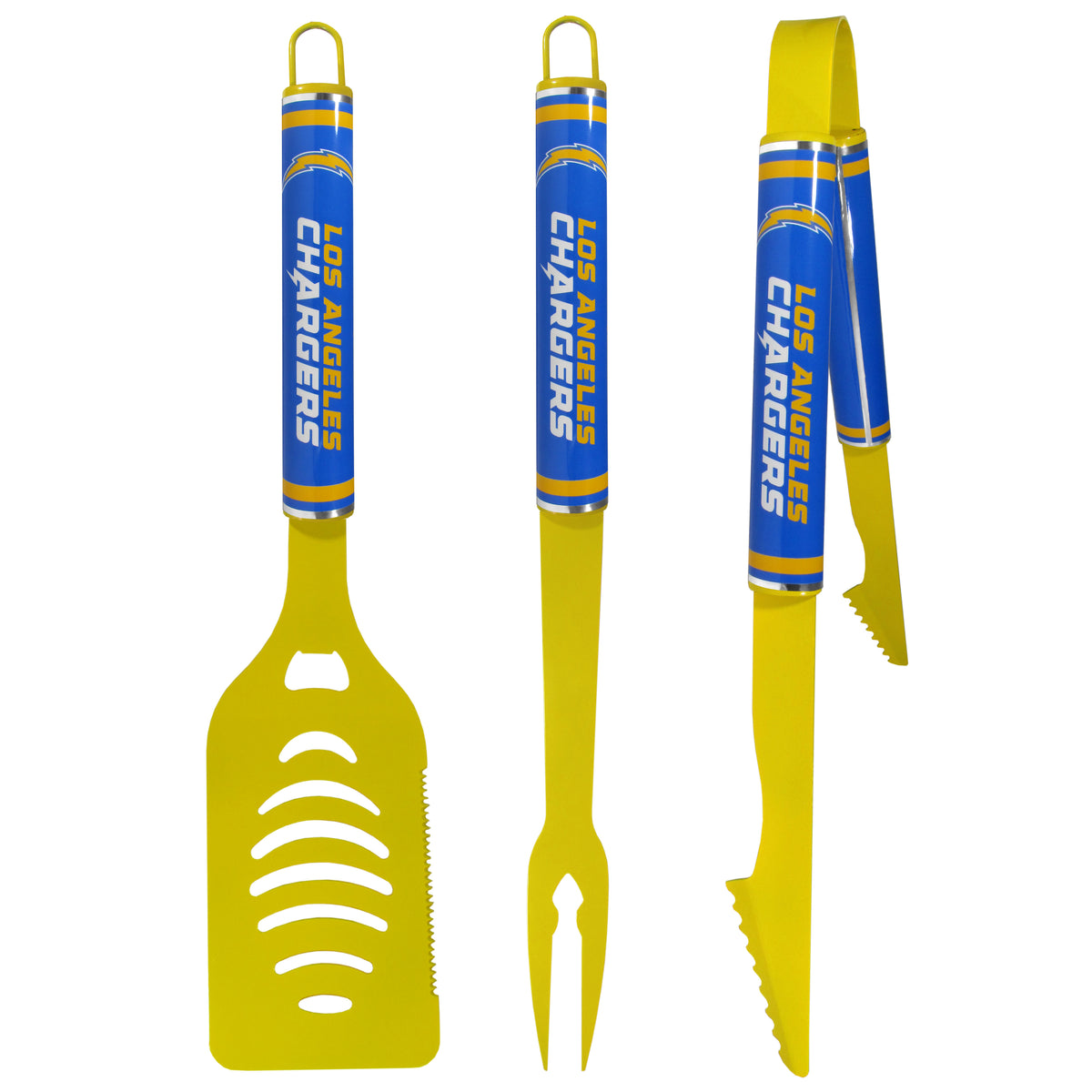 Los Angeles Chargers 3 pc Color BBQ Tools