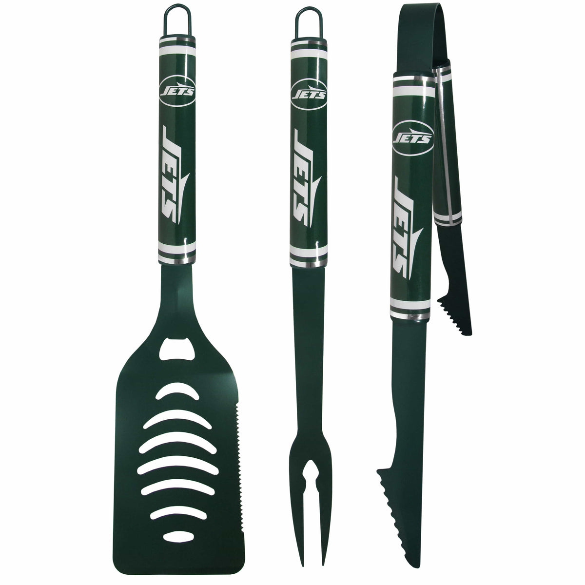 New York Jets 3 pc Color BBQ Tools