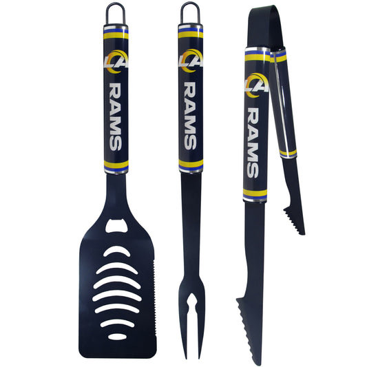 Los Angeles Rams 3 pc Color BBQ Tools