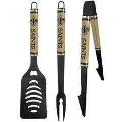 New Orleans Saints 3 pc Color BBQ Tools