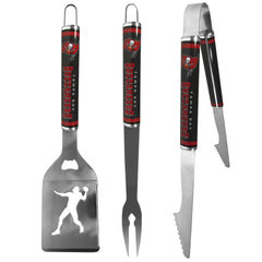 Tampa Bay Buccaneers 3 pc Steel BBQ Tool Set