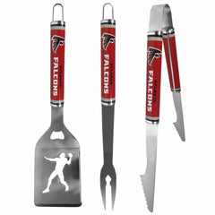 Atlanta Falcons 3 pc Steel BBQ Tool Set - Atlanta Falcons