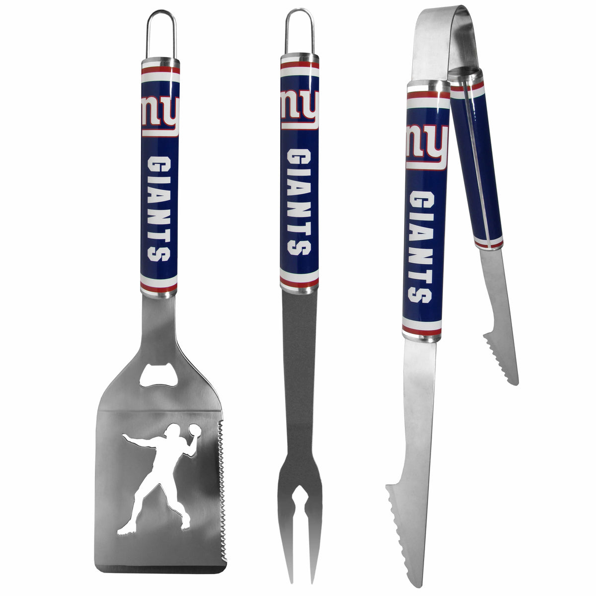 New York Giants 3 pc Steel BBQ Tool Set