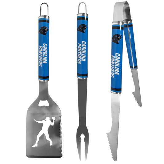 Carolina Panthers 3 pc Steel BBQ Tool Set