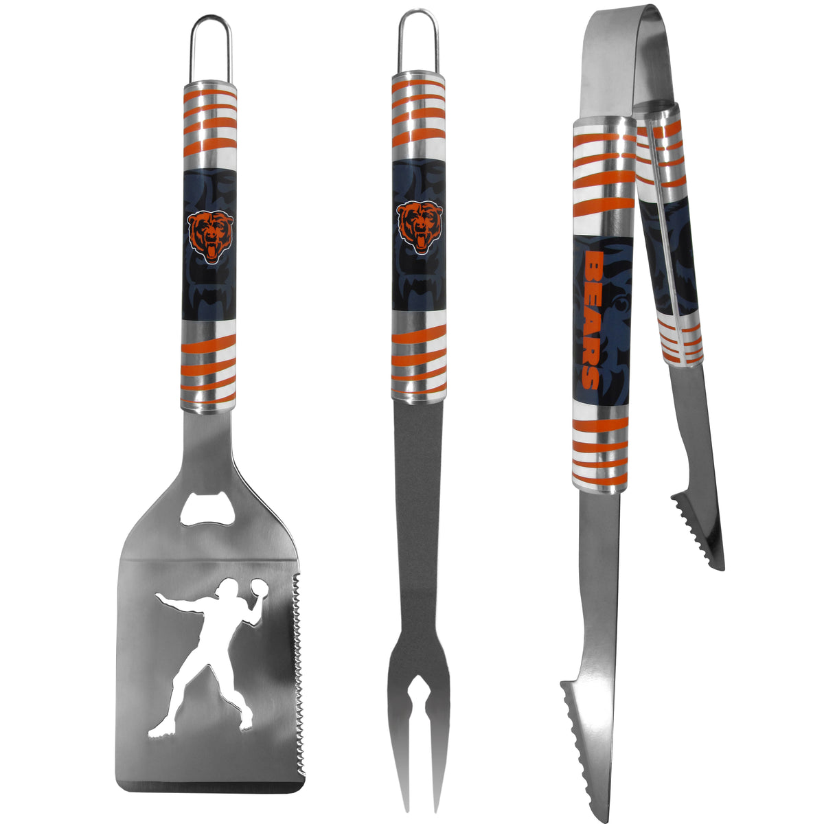 Chicago Bears 3 pc Tailgater BBQ Tools