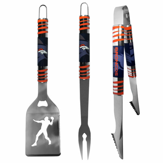 Denver Broncos 3 pc Tailgater BBQ Tools