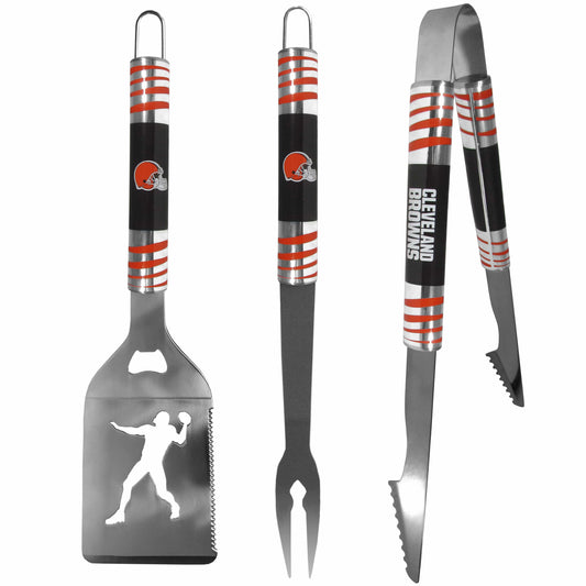 Cleveland Browns 3 pc Tailgater BBQ Tools