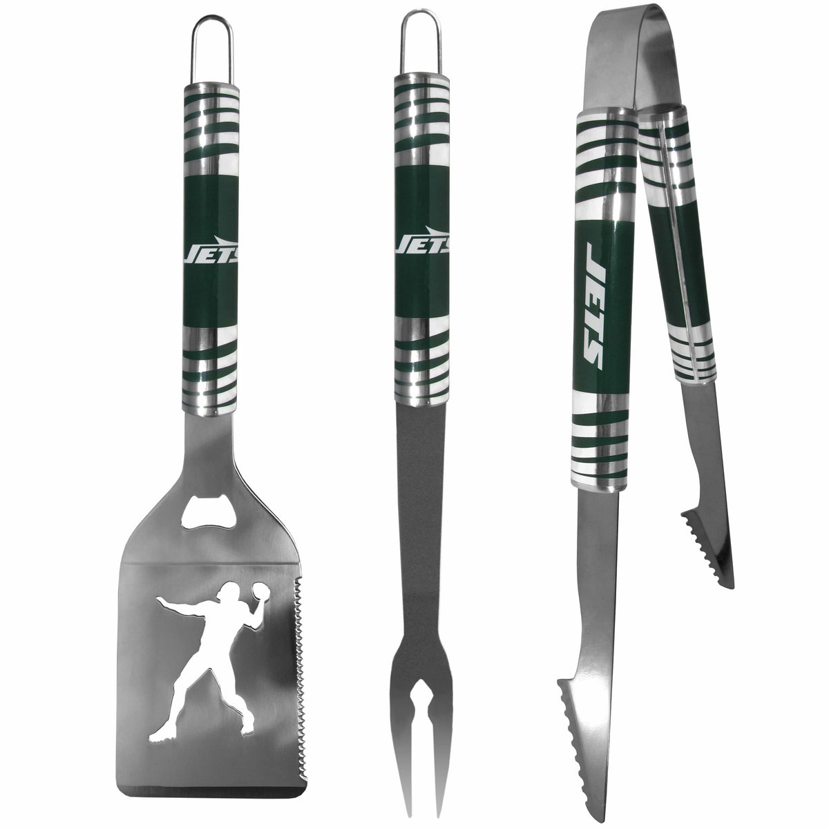 New York Jets 3 pc Tailgater BBQ Tools