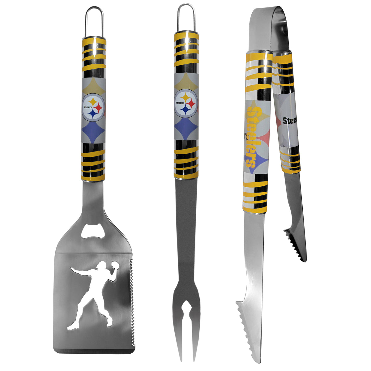 Pittsburgh Steelers 3 pc Tailgater BBQ Tools