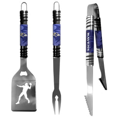 Baltimore Ravens 3 pc Tailgater BBQ Tools