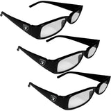 Las Vegas Raiders Reading Glasses 3pk