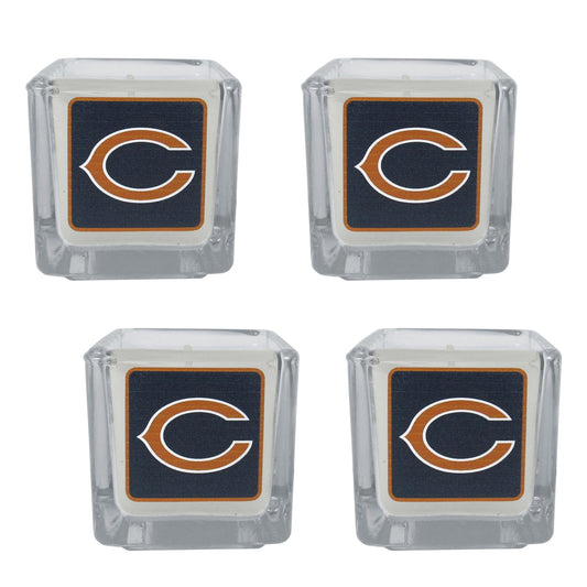 Velas perfumadas de los Chicago Bears, paquete de 4