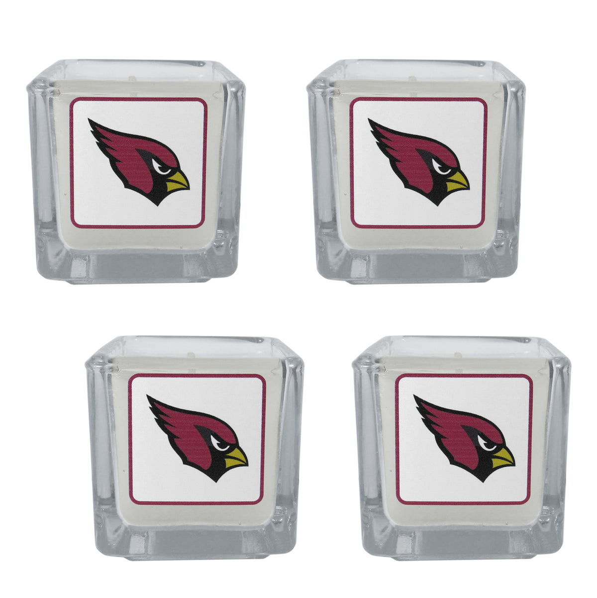 Velas perfumadas de los Cardenales de Arizona, paquete de 4