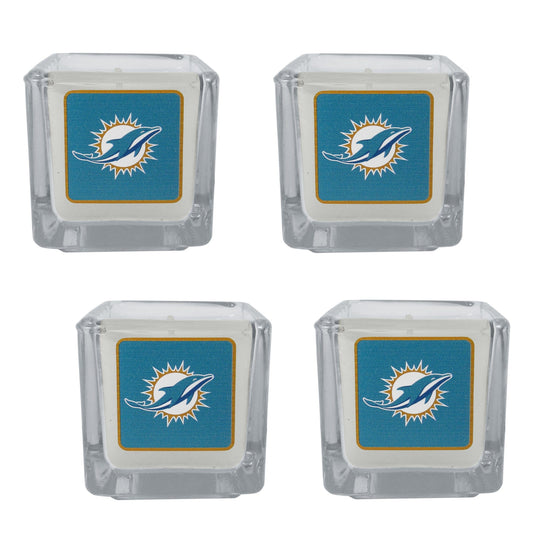 Miami Dolphins Scented Candles, 4 pk - Miami Dolphins