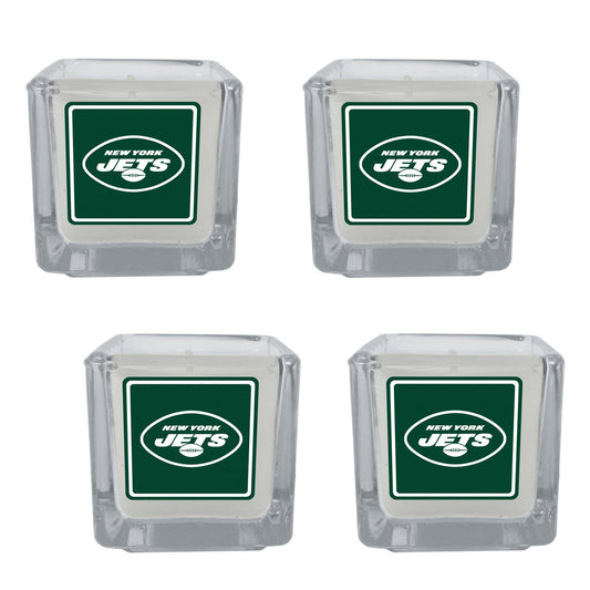 Velas perfumadas de los New York Jets, paquete de 4