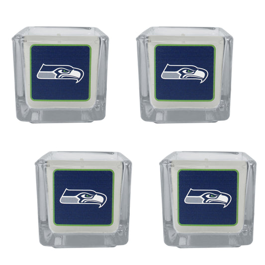 Velas perfumadas de los Seattle Seahawks, paquete de 4