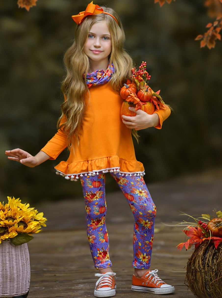 Carve Out Some Fun Tunic, Legging and Scarf Set