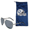 Indianapolis Colts Aviator Sunglasses and Bag Set