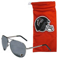 Atlanta Falcons Aviator Sunglasses and Bag Set