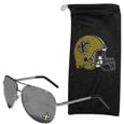 New Orleans Saints Aviator Sunglasses and Bag Set