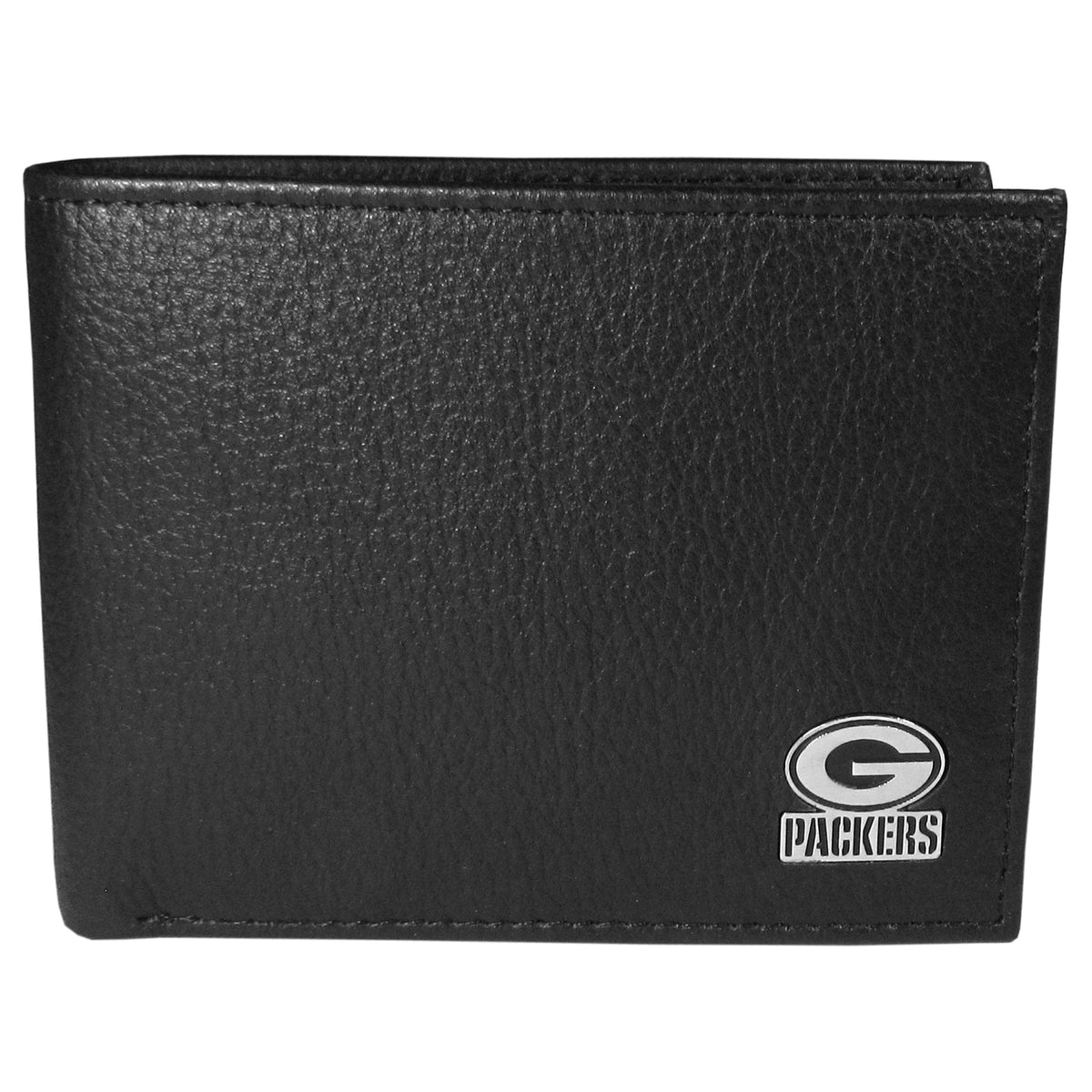 Green Bay Packers Leather Logo Bi-fold Wallet - Green Bay Packers