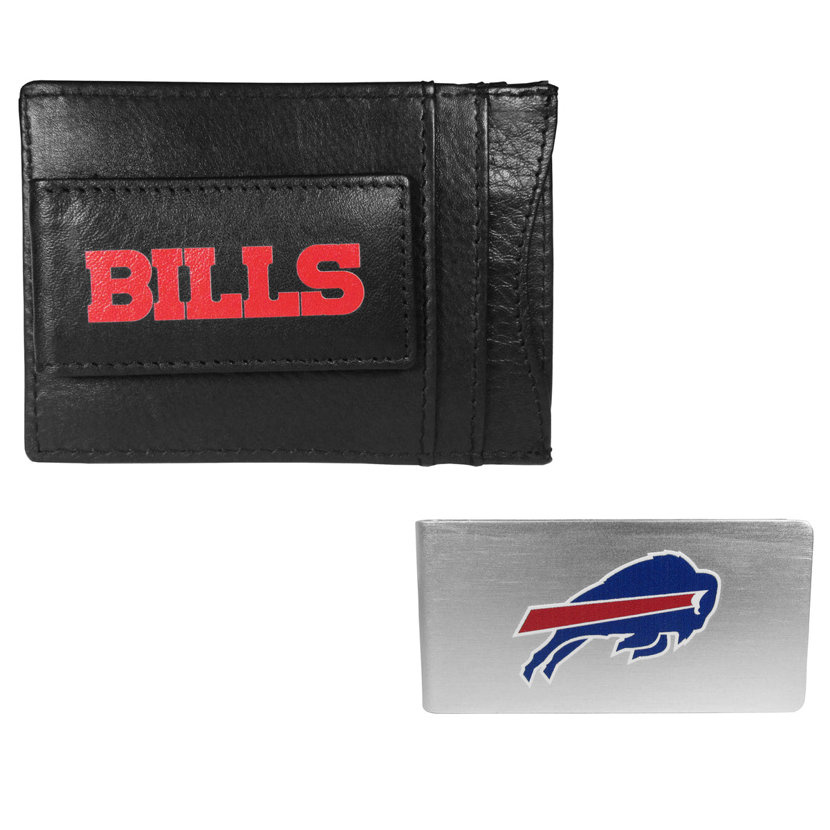 Buffalo Bills Leather Cash & Cardholder & Money Clip