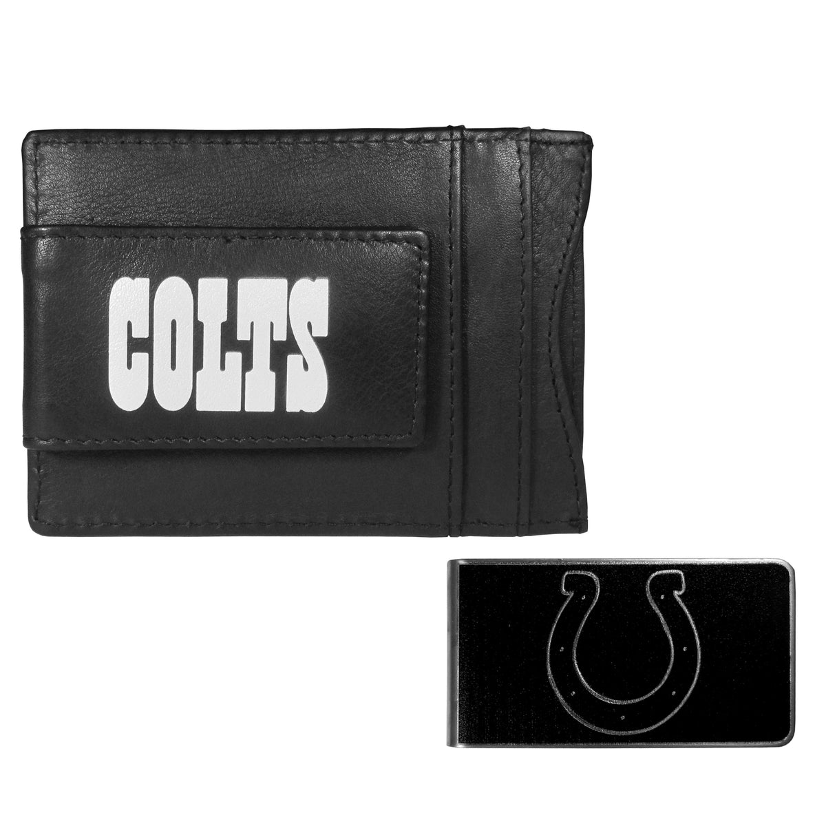 Indianapolis Colts Leather Cash & Cardholder & Black Money Clip