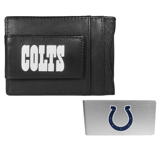 Indianapolis Colts Leather Cash & Cardholder & Money Clip