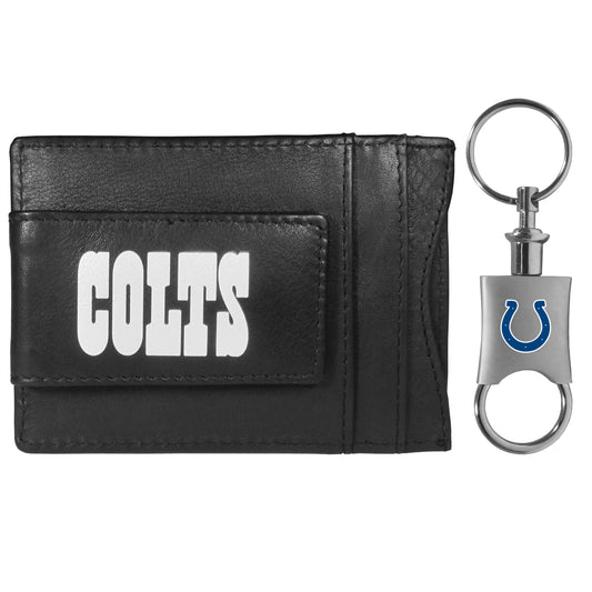 Indianapolis Colts Leather Cash & Cardholder & Valet Key Chain