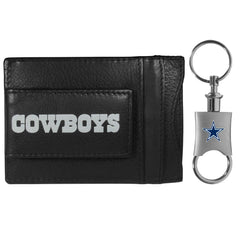 Dallas Cowboys Leather Cash & Cardholder & Valet Key Chain