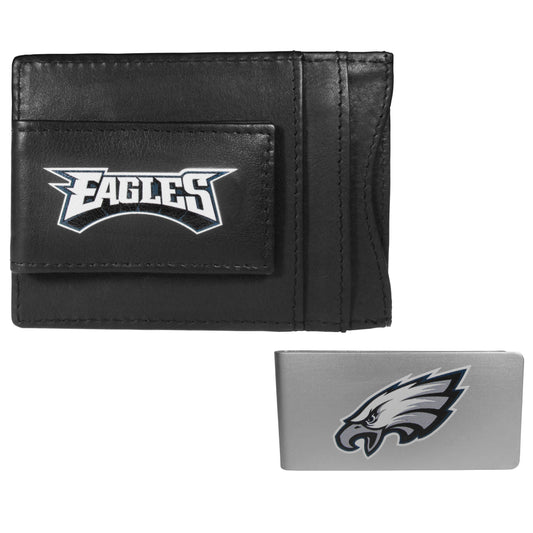 Philadelphia Eagles Leather Cash & Cardholder & Money Clip - Philadelphia Eagles