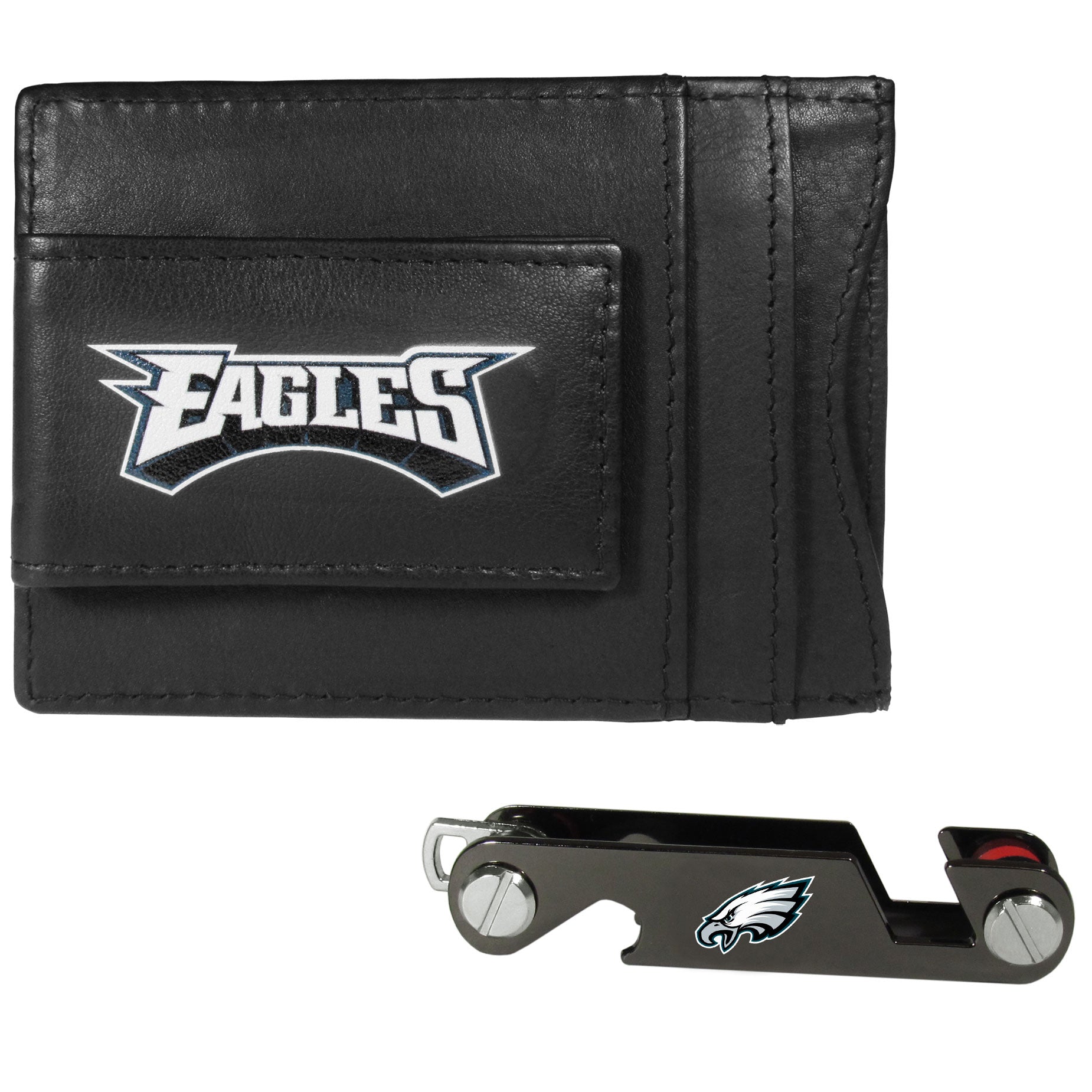 Philadelphia Eagles Leather Cash & Cardholder & Key Organizer