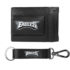 Philadelphia Eagles Leather Cash & Cardholder & Strap Key Chain