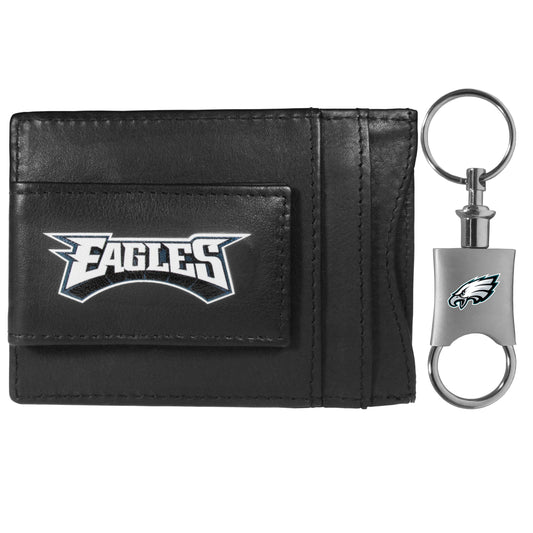 Philadelphia Eagles Leather Cash & Cardholder & Valet Key Chain