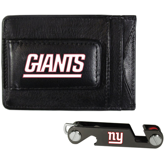 New York Giants Leather Cash & Cardholder & Key Organizer