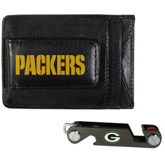 Green Bay Packers Leather Cash & Cardholder & Key Organizer