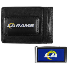 Los Angeles Rams Leather Cash & Cardholder & Color Money Clip