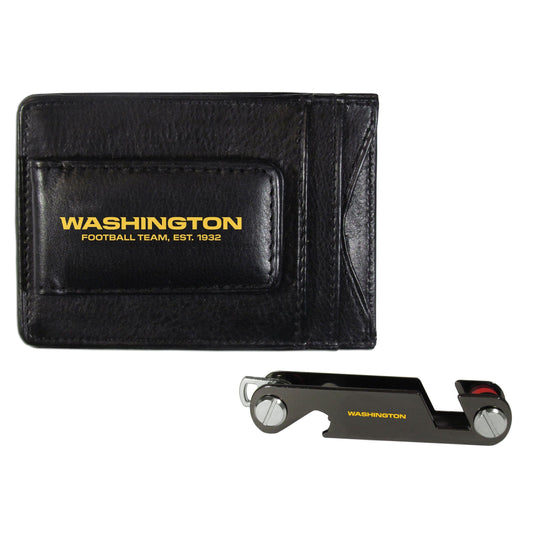 Washington Commanders Leather Cash & Cardholder & Key Organizer