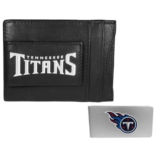 Tennessee Titans Leather Cash & Cardholder & Money Clip