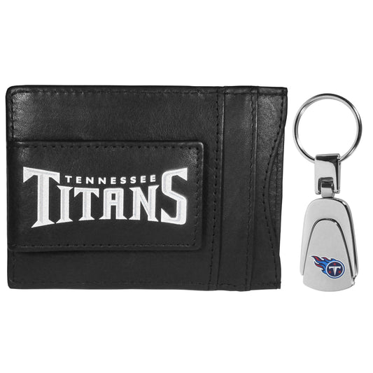 Tennessee Titans Leather Cash & Cardholder & Steel Key Chain