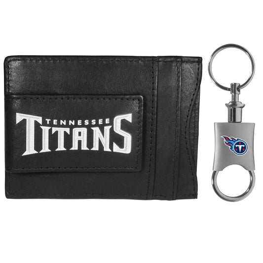 Tennessee Titans Leather Cash & Cardholder & Valet Key Chain