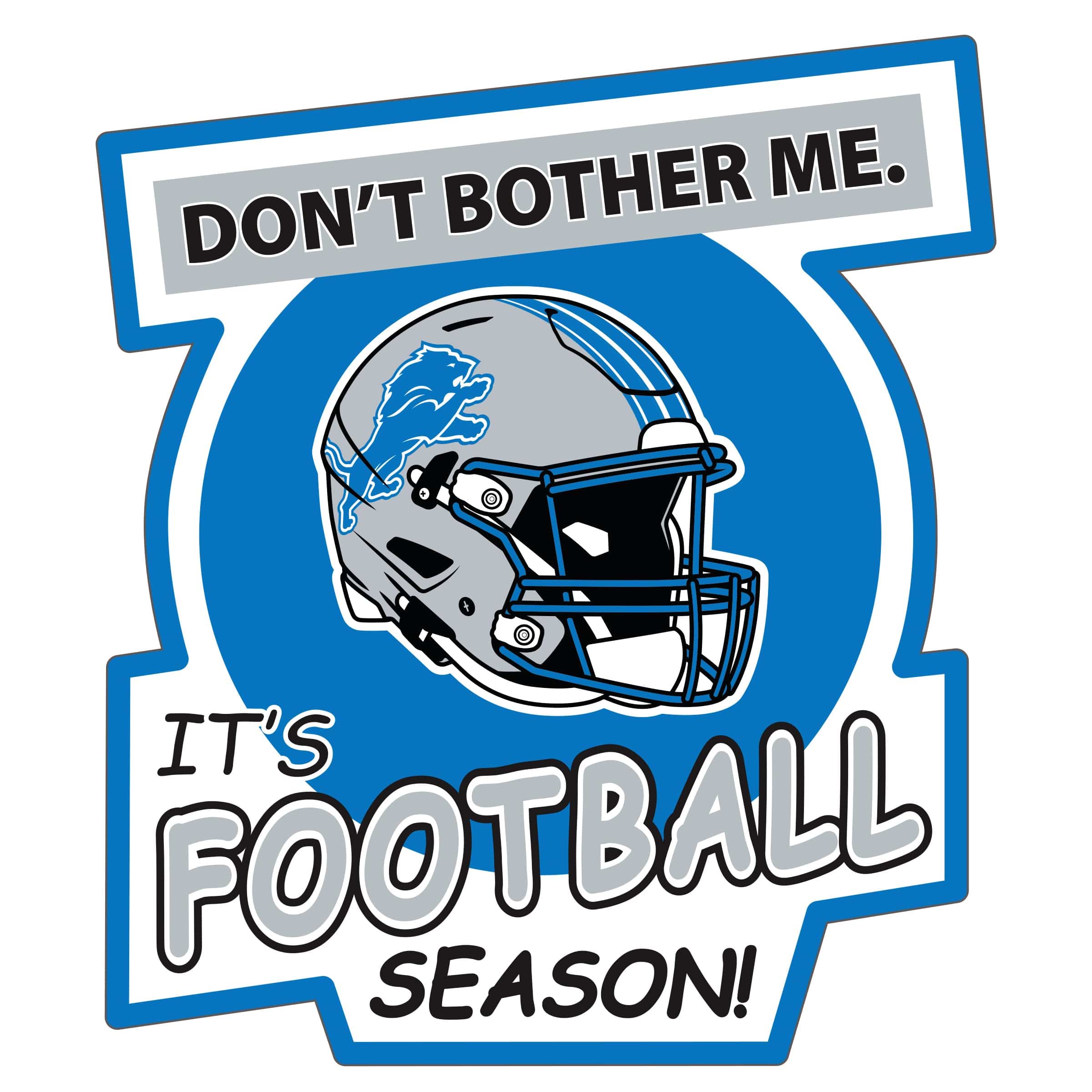 Detroit Lions Don't Bother Me Auto Decal