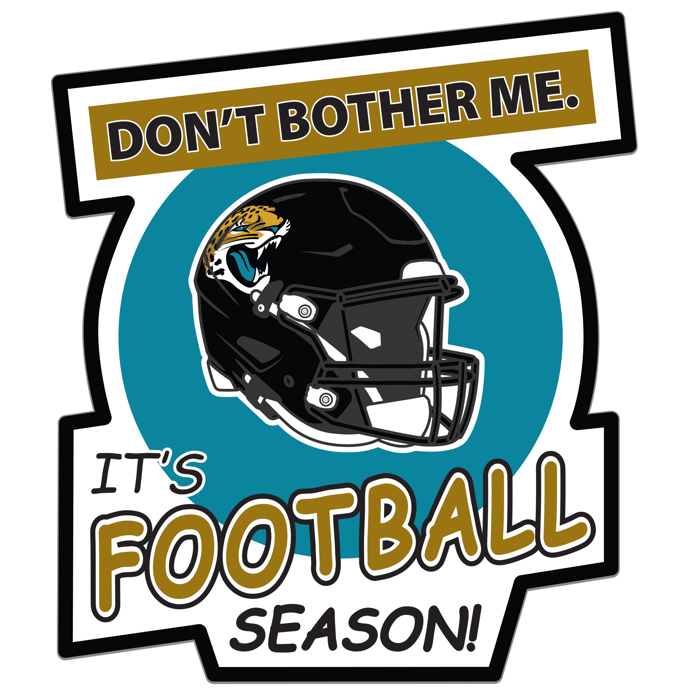 Jacksonville Jaguars Don't Bother Me Auto Decal