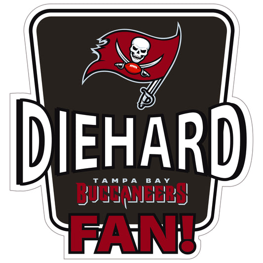 Tampa Bay Buccaneers Die-Hard Fan Auto Decal